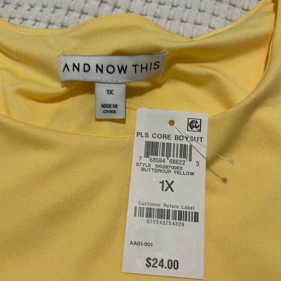 NWT- And Now This- 1X, 2X, 3X & 4X Bodysuit - Picture 4 of 6